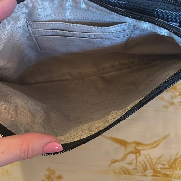 LAUREN RALPH LAUREN | Blue and white gingham crossbody bag - Picture 3 of 11